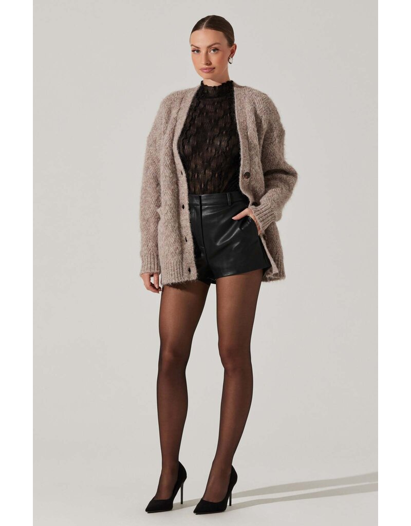 ASTR Charli Brushed-Effect Cardigan Sweater