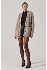 ASTR Charli Brushed-Effect Cardigan Sweater