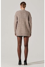 ASTR Charli Brushed-Effect Cardigan Sweater