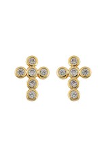 Sahira Jewelry Design Mimi Mini Cross Earrings