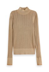 Scotch & Soda Metallic Pointelle Fitted Pullover