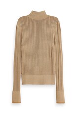 Scotch & Soda Metallic Pointelle Fitted Pullover