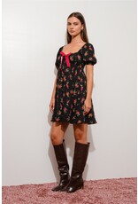 Pretty Garbage Floral Plaid Babydoll Dress
