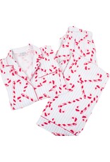 8 Oak Lane Candy Cane Stripe Flannel PJ Set