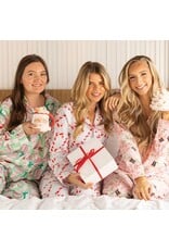 8 Oak Lane Candy Cane Stripe Flannel PJ Set