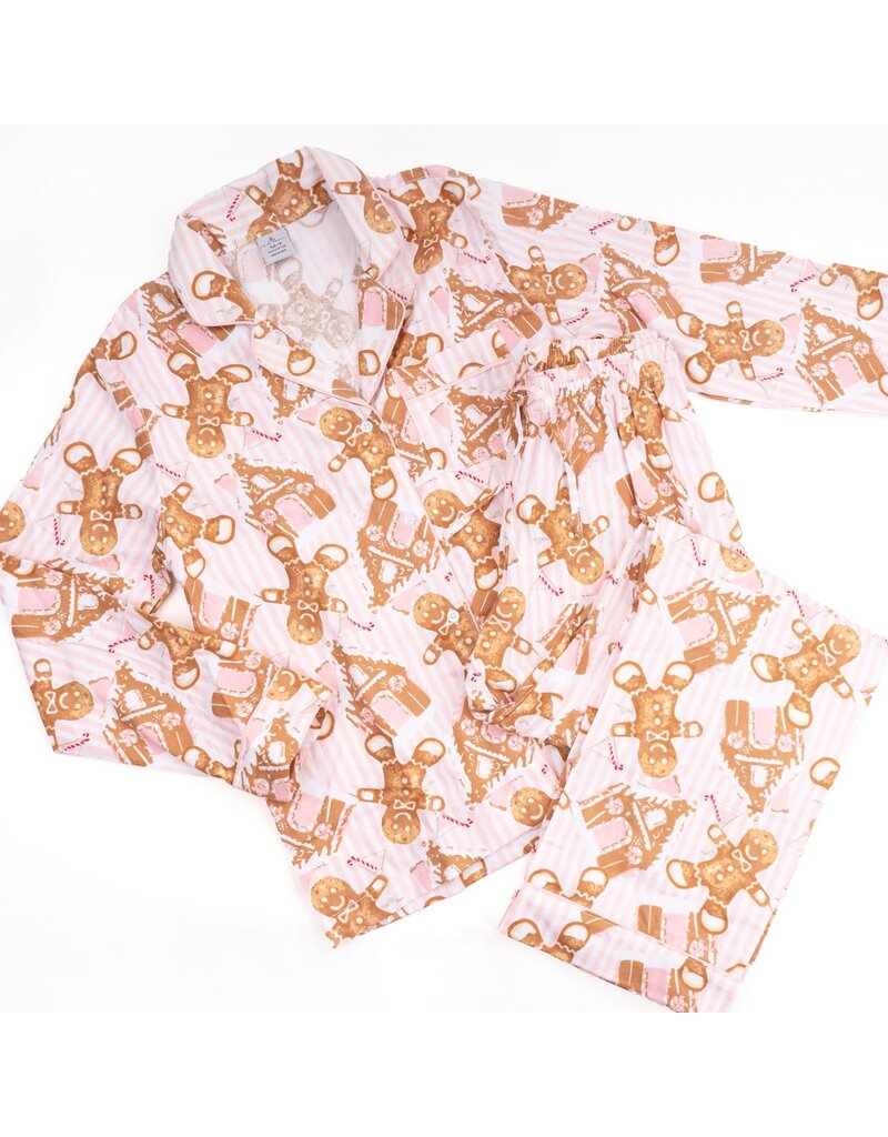 8 Oak Lane Gingerbread House Flannel PJ Set