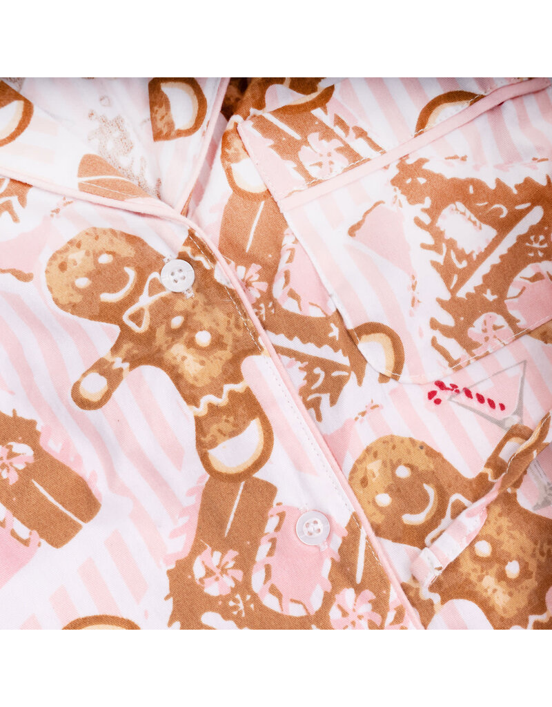8 Oak Lane Gingerbread House Flannel PJ Set
