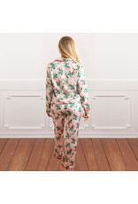 8 Oak Lane Mistletoast Satin Pant PJ Set