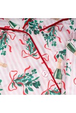 8 Oak Lane Mistletoast Satin Pant PJ Set