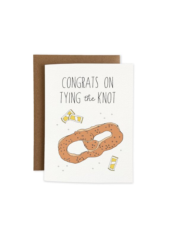 Joli Pop Paper Co Tying the Knot Wedding Card