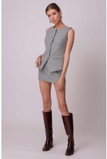 Line and Dot Damson Vest