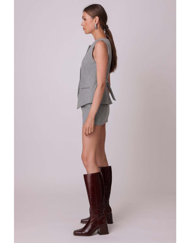 Line and Dot Damson Vest