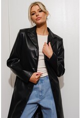 Pretty Garbage Vegan Leather Trench Coat