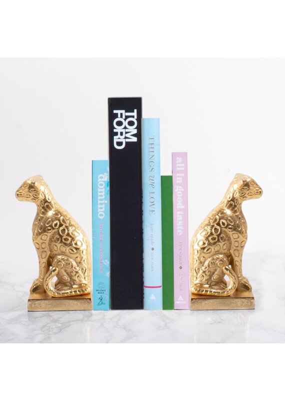 8 Oak Lane Leopard Bookend Set