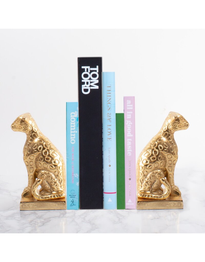 8 Oak Lane Leopard Bookend Set