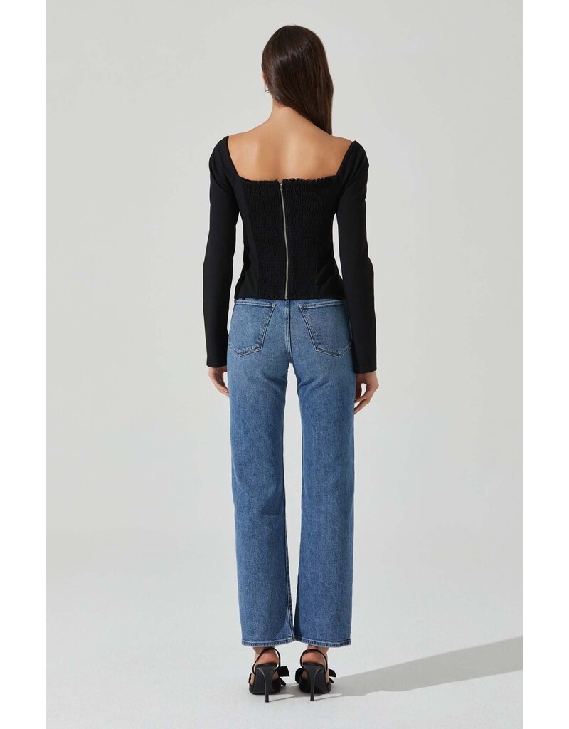 ASTR Whitley Peekaboo Contrast Top