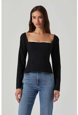 ASTR Whitley Peekaboo Contrast Top
