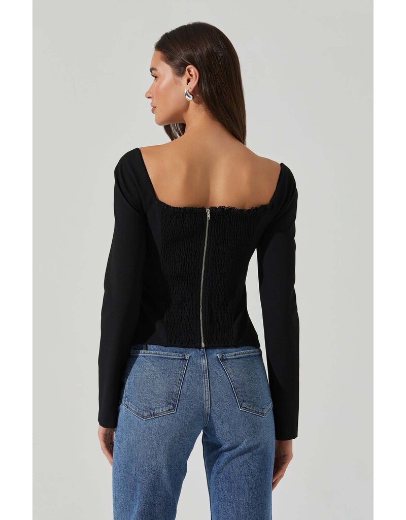 ASTR Whitley Peekaboo Contrast Top