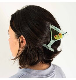 Large Martini Hair Claw