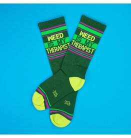 Gumball Poodle Weed Therapist Socks