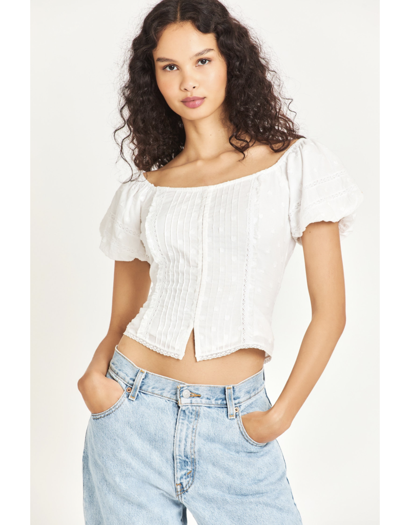 LoveShackFancy Zia Corset Top