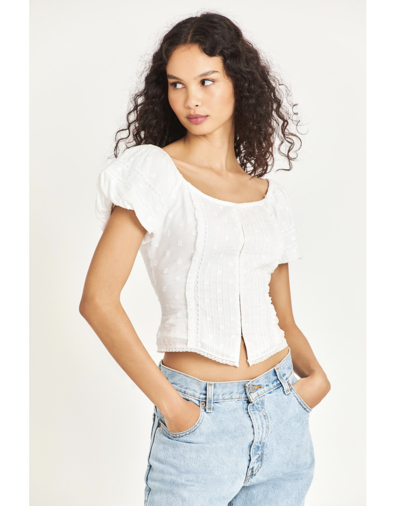 LoveShackFancy Zia Corset Top