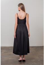 Moon River Tami Square Neck Midi Dress