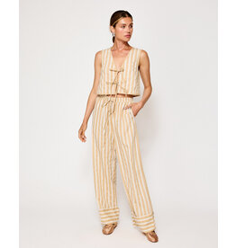 Line and Dot Kamari Tie Detailed Top