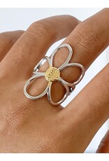 Flanerie Isolde 18K Non-Tarnish Large Floral Ring