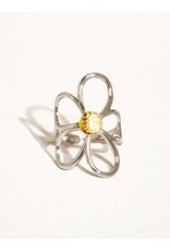 Flanerie Isolde 18K Non-Tarnish Large Floral Ring