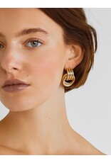 Flanerie Wanda 18K Gold Non-Tarnish Classic Hoop Earring