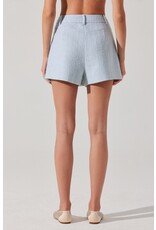 ASTR Jhene Tweed Pleated Skort