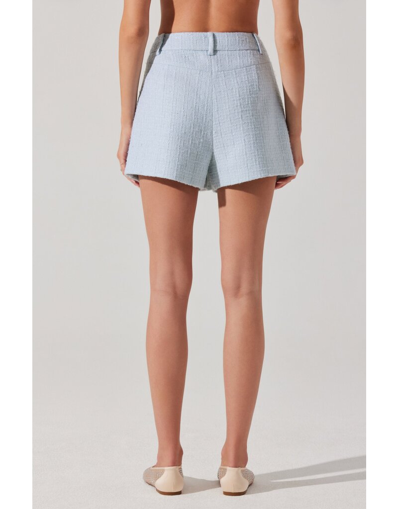 ASTR Jhene Tweed Pleated Skort
