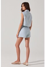 ASTR Jhene Tweed Pleated Skort