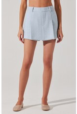 ASTR Jhene Tweed Pleated Skort