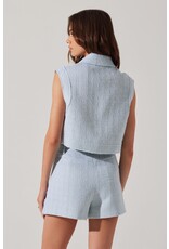 ASTR Jhene Tweed Sleeveless Top