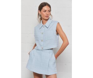 Jhene Tweed Sleeveless Top - Christina's Boutique