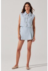 ASTR Jhene Tweed Sleeveless Top