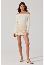 ASTR Ena Rosette Mini Skirt