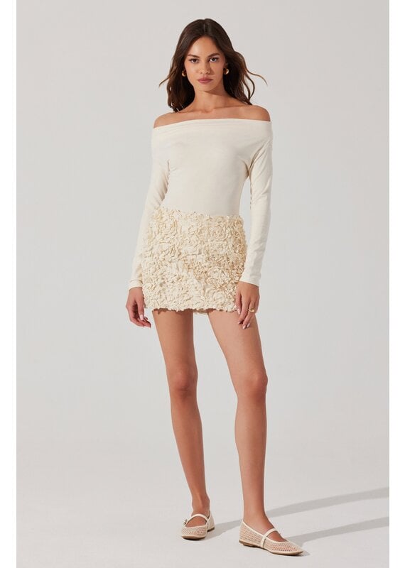 ASTR Ena Rosette Mini Skirt