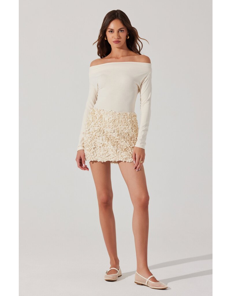 ASTR Ena Rosette Mini Skirt