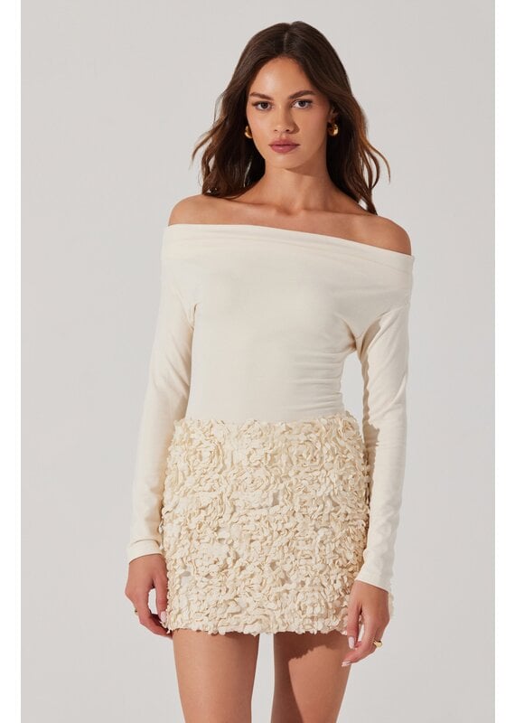 ASTR Ena Rosette Mini Skirt