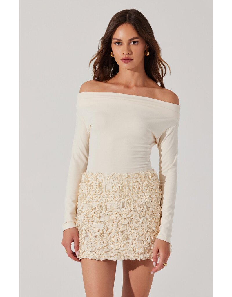 ASTR Ena Rosette Mini Skirt