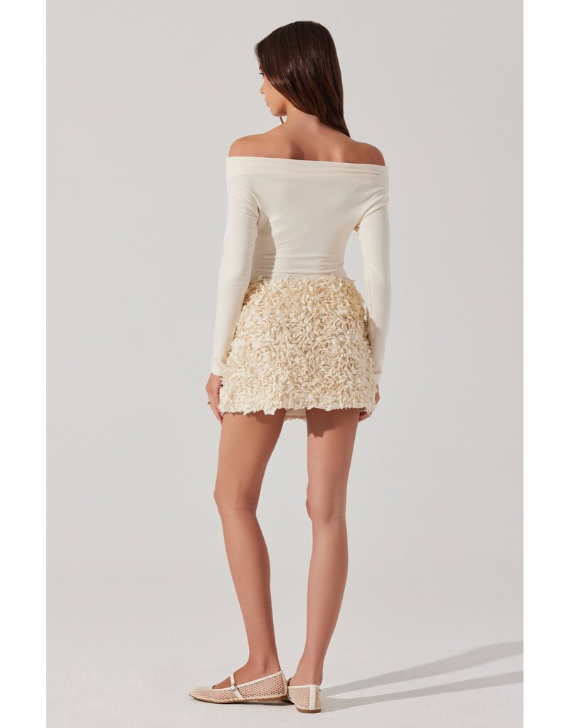 ASTR Ena Rosette Mini Skirt