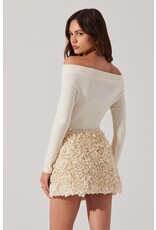 ASTR Ena Rosette Mini Skirt