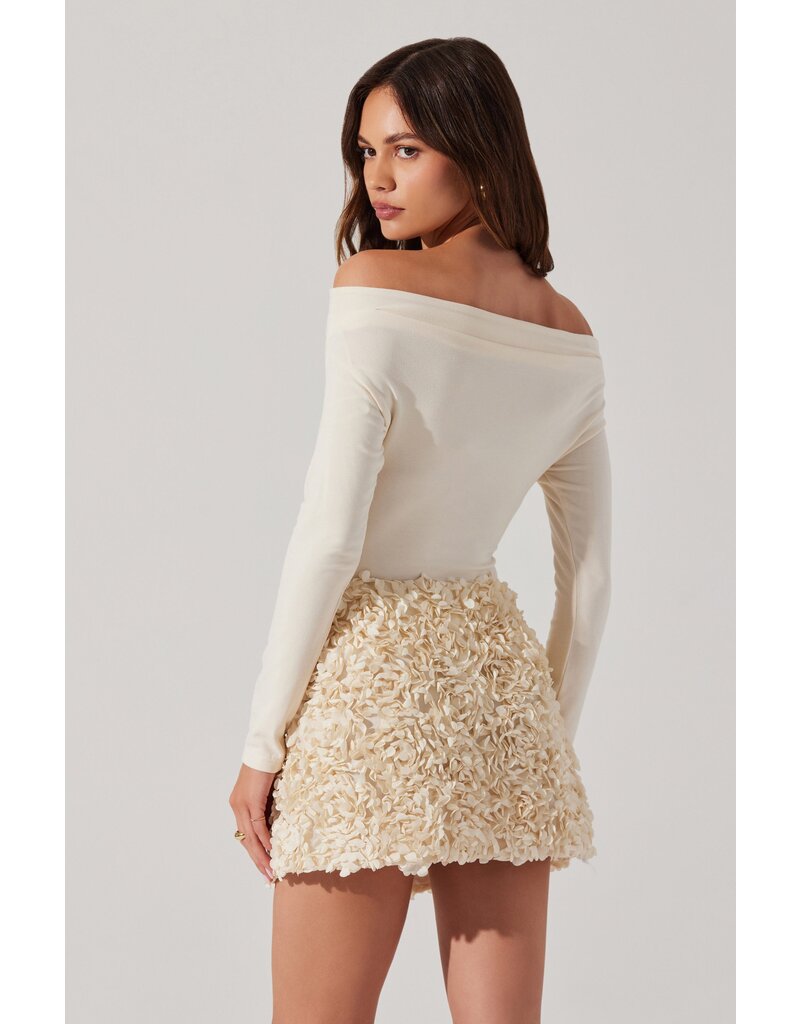 ASTR Ena Rosette Mini Skirt