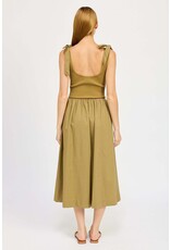 En Saison Wren Mixed Media Midi Dress