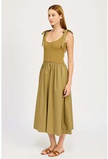 En Saison Wren Mixed Media Midi Dress