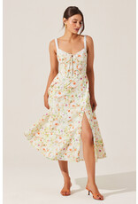ASTR Julietta Floral Corset Midi Dress