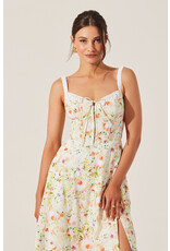 ASTR Julietta Floral Corset Midi Dress